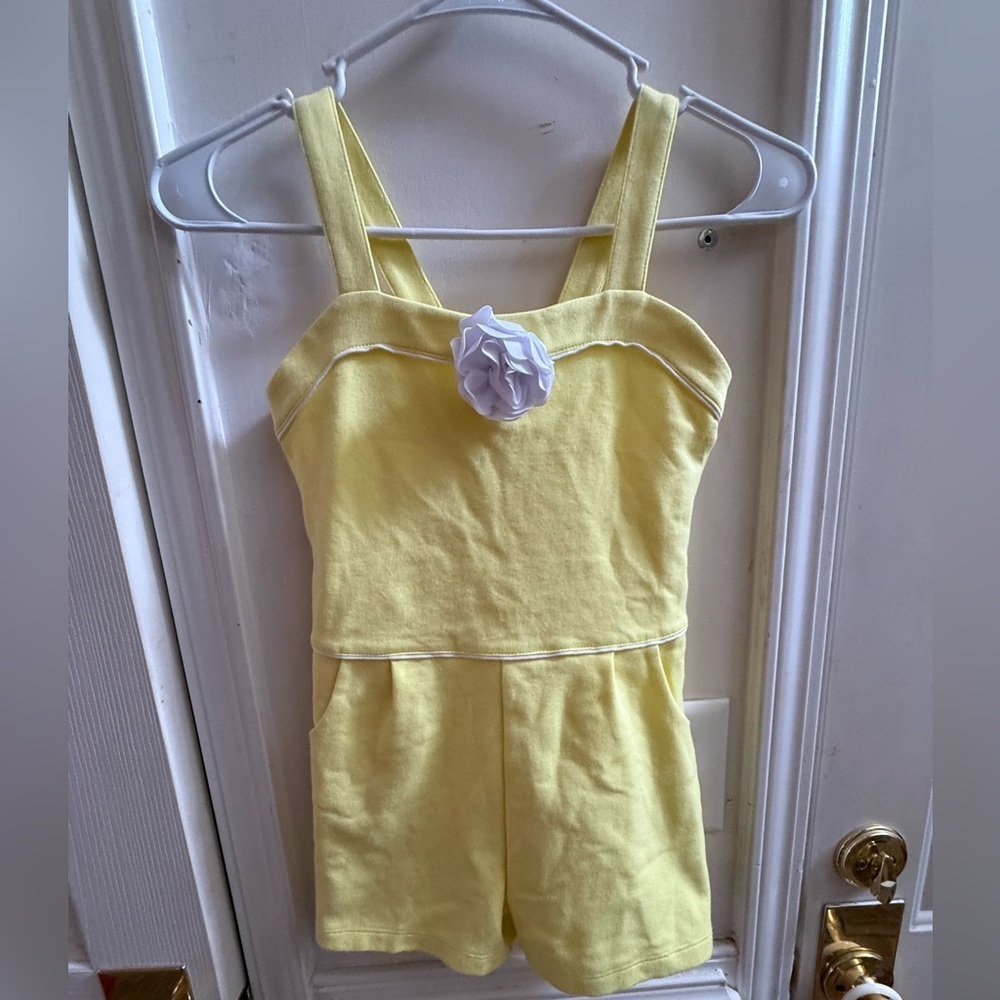Janie and Jack Twinkle Star Rosette Ponte Romper